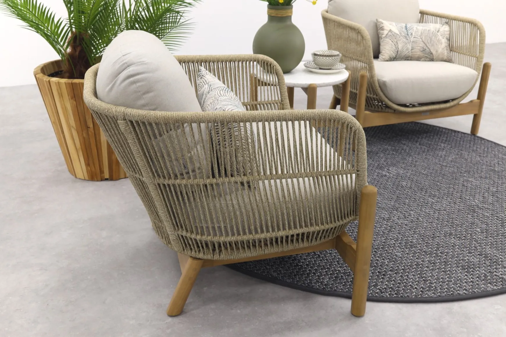 Garden Impressions Talara stoel loungeset 3-delig - Zand