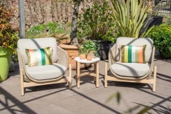 Garden Impressions Talara stoel loungeset 3-delig - Zand