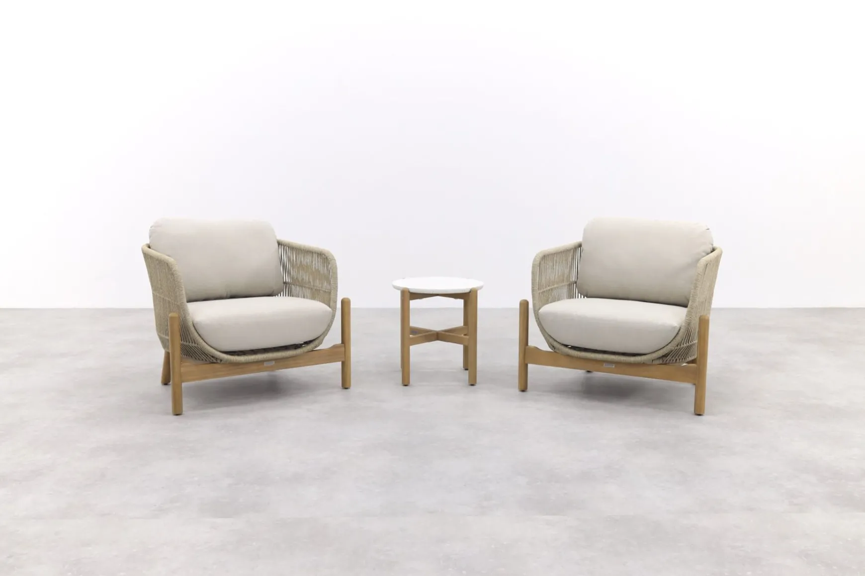 Garden Impressions Talara stoel loungeset 3-delig - Zand