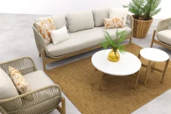 Garden Impressions Talara stoel bank loungeset 5-delig - Zand