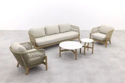 Garden Impressions Talara stoel bank loungeset 5-delig - Zand