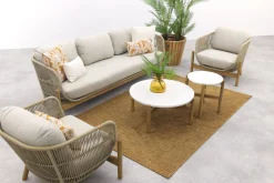 Garden Impressions Talara stoel bank loungeset 5-delig - Zand