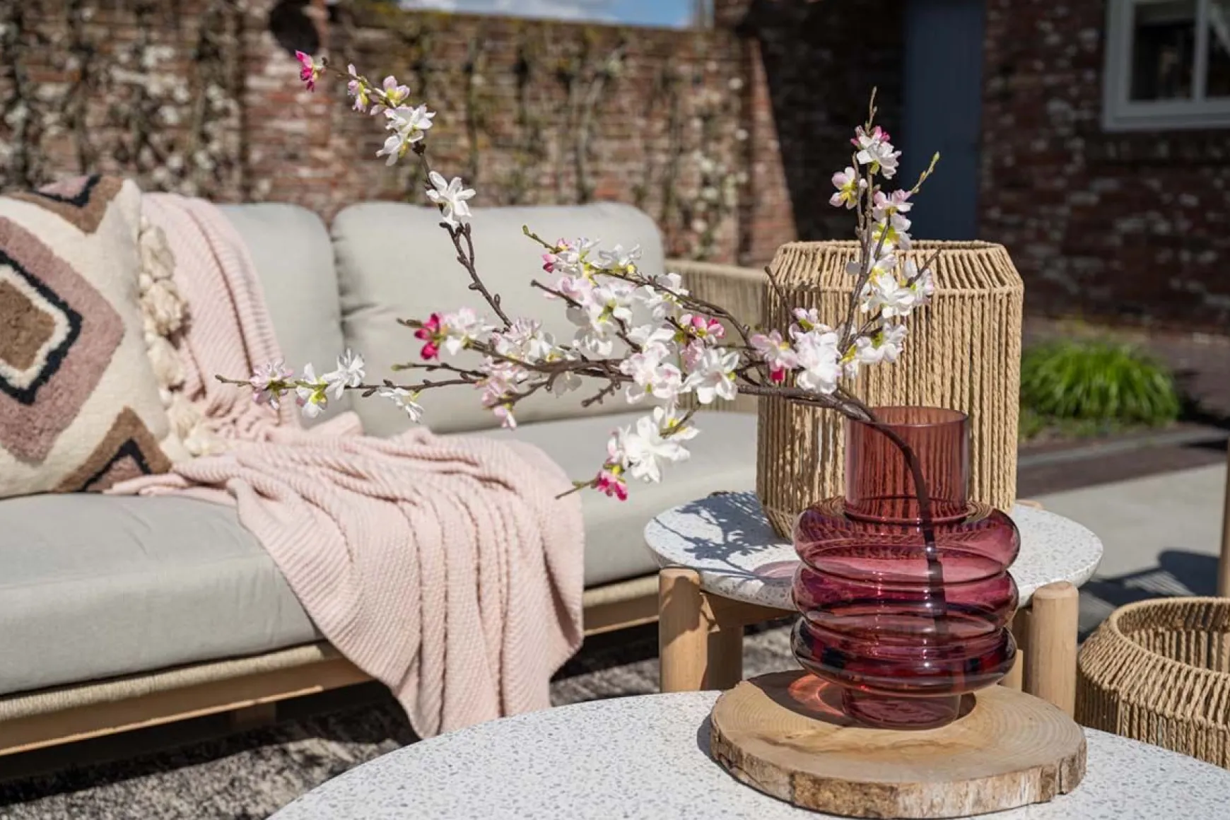 Garden Impressions Talara stoel bank loungeset 5-delig - Zand