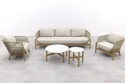 Garden Impressions Talara stoel bank loungeset 5-delig - Zand
