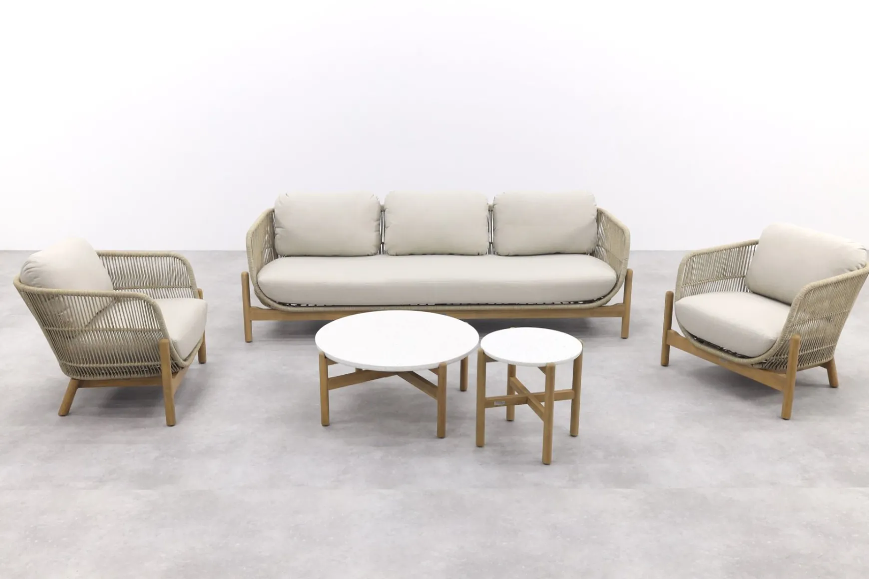 Garden Impressions Talara stoel bank loungeset 5-delig - Zand