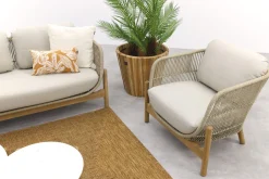 Garden Impressions Talara stoel bank loungeset 5-delig - Zand