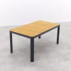 General tuintafel 160x90 cm. - aluminium royal grey frame / teak
