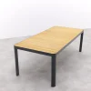 General tuintafel 220x100 cm. - aluminium royal grey frame / teak