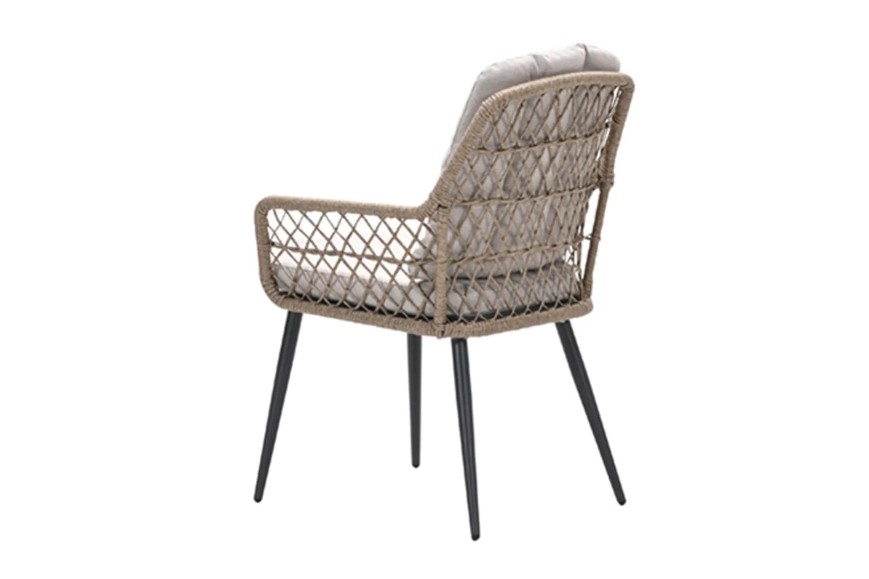 GI Allasio dining tuinstoel - Carbon black/Zand
