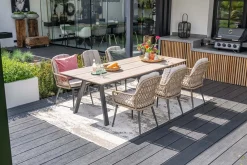 GI Allasio dining tuinstoel - Carbon black/Zand