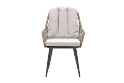 GI Allasio dining tuinstoel - Carbon black/Zand
