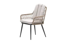 GI Allasio dining tuinstoel - Carbon black/Zand