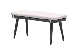 GI Allasio lounge-dining hoekset (6-delig) - Carbon black/Zand