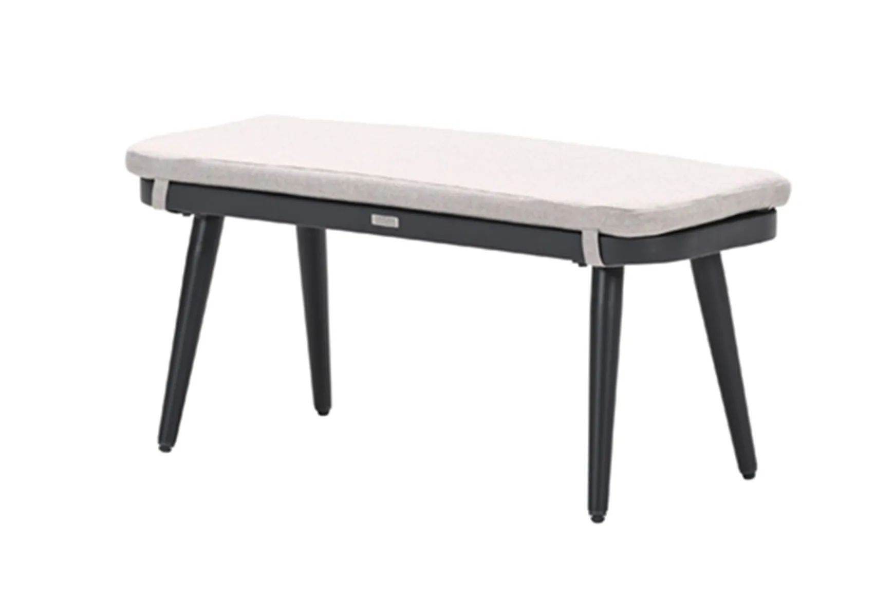 GI Allasio lounge-dining hoekset (6-delig) - Carbon black/Zand
