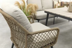 GI Allasio naturel rope lounge-/diningset (4-dlg)