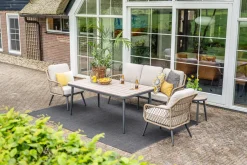GI Allasio naturel rope lounge-/diningset (4-dlg)