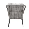 GI Andorra loungestoel + hocker - Taupe/Zand OP=OP