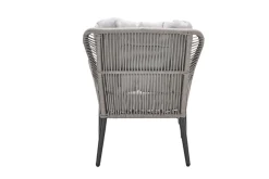 GI Andorra loungestoel + hocker - Taupe/Zand OP=OP