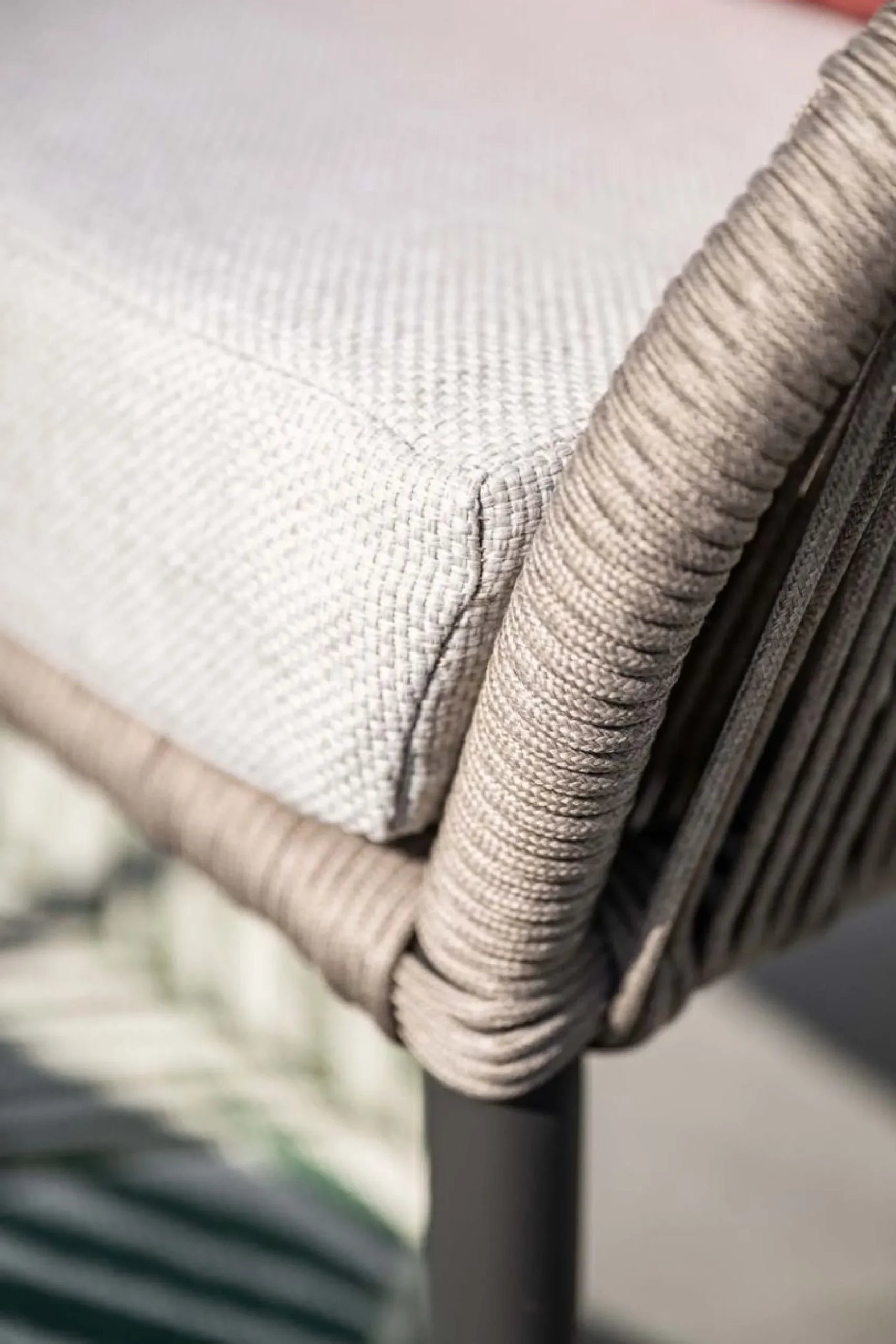 GI Andorra loungestoel + hocker - Taupe/Zand OP=OP