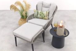 GI Andorra/Velora loungestoel set - Taupe/Zand