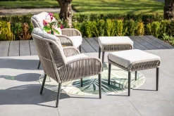 GI Andorra/Velora loungestoel set - Taupe/Zand