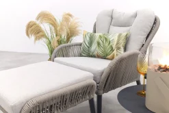 GI Andorra/Velora loungestoel set - Taupe/Zand