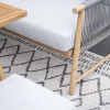 GI Bahama lounge-/diningset met sportbankje - Valley Sand/Teak look
