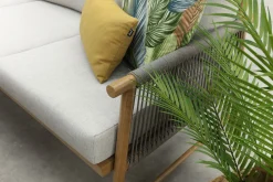 GI Bahama lounge-/diningset met sportbankje - Valley Sand/Teak look