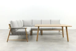 GI Bahama lounge-/diningset - Valley Sand/Teak look