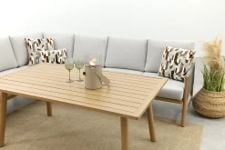 GI Bahama lounge-/diningset - Valley Sand/Teak look