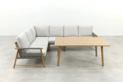 GI Bahama lounge-/diningset - Valley Sand/Teak look