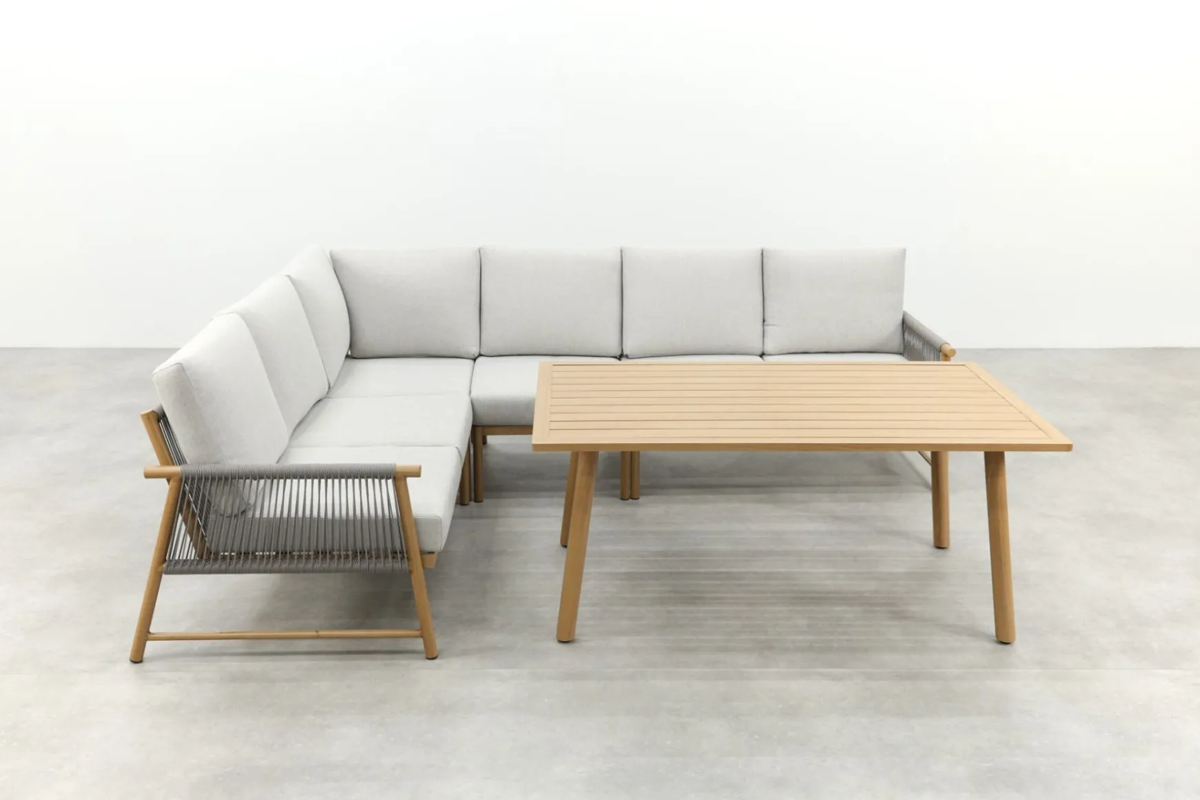 GI Bahama lounge-/diningset - Valley Sand/Teak look