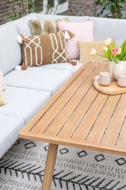 GI Bahama lounge-/diningset - Valley Sand/Teak look