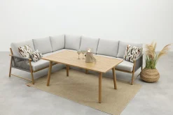 GI Bahama lounge-/diningset - Valley Sand/Teak look