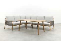 GI Bahama lounge-/diningset - Valley Sand/Teak look