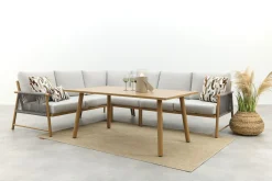 GI Bahama lounge-/diningset - Valley Sand/Teak look