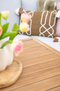 GI Bahama lounge-/diningset - Valley Sand/Teak look
