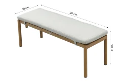 GI Bahama tuinbank - Valley Sand/Teak look