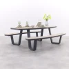 GI Bell ovale 6-persoons picknicktafel 220x193cm.