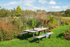 GI Bell picknicktafel 200 x 178 cm. - Carbon black