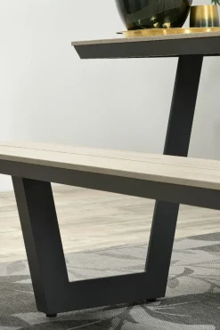 GI Bell picknicktafel 200 x 178 cm. - Carbon black