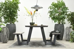 GI Bell picknicktafel 200 x 178 cm. - Carbon black