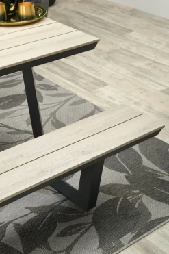 GI Bell picknicktafel 200 x 178 cm. - Carbon black