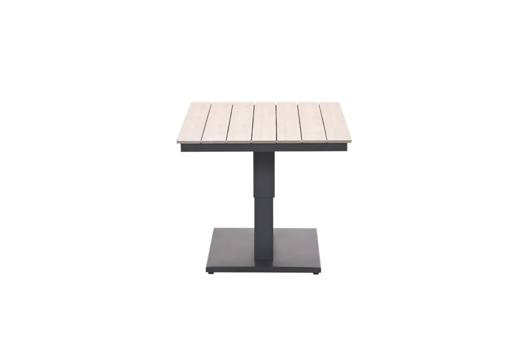 GI Cyprus up&down verstelbare houtlook tuintafel 150x87 cm. - Carbon Black