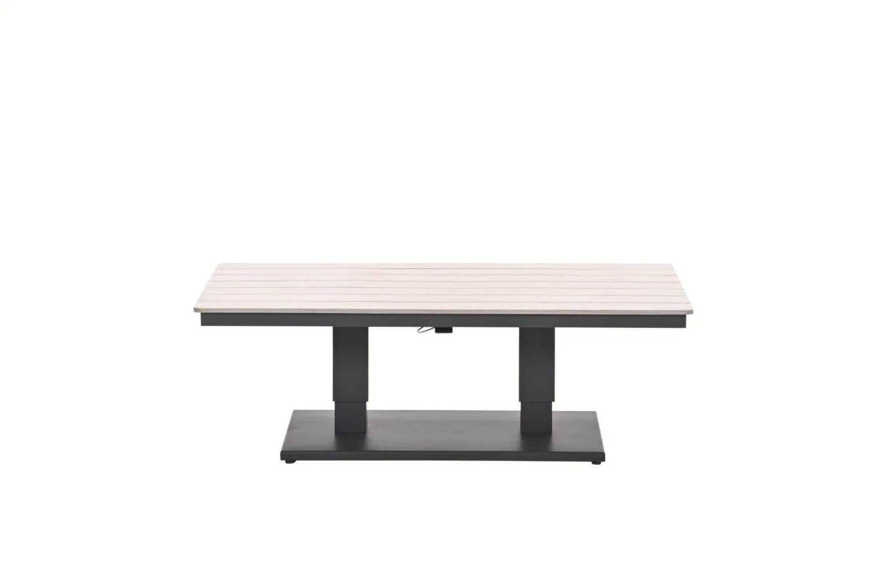 GI Cyprus up&down verstelbare houtlook tuintafel 150x87 cm. - Carbon Black