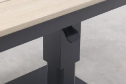 GI Cyprus up&down verstelbare houtlook tuintafel 150x87 cm. - Carbon Black