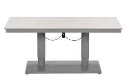GI Cyprus up&down verstelbare houtlook tuintafel 150x87 cm. - Taupe