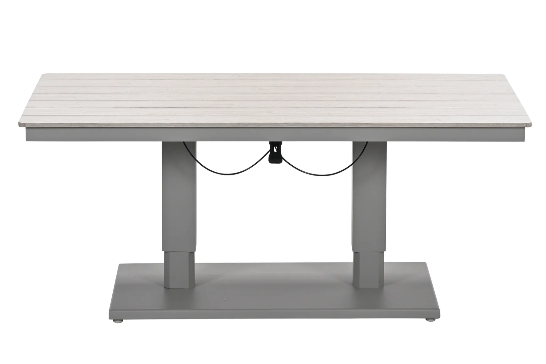 GI Cyprus up&down verstelbare houtlook tuintafel 150x87 cm. - Taupe