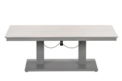 GI Cyprus up&down verstelbare houtlook tuintafel 150x87 cm. - Taupe