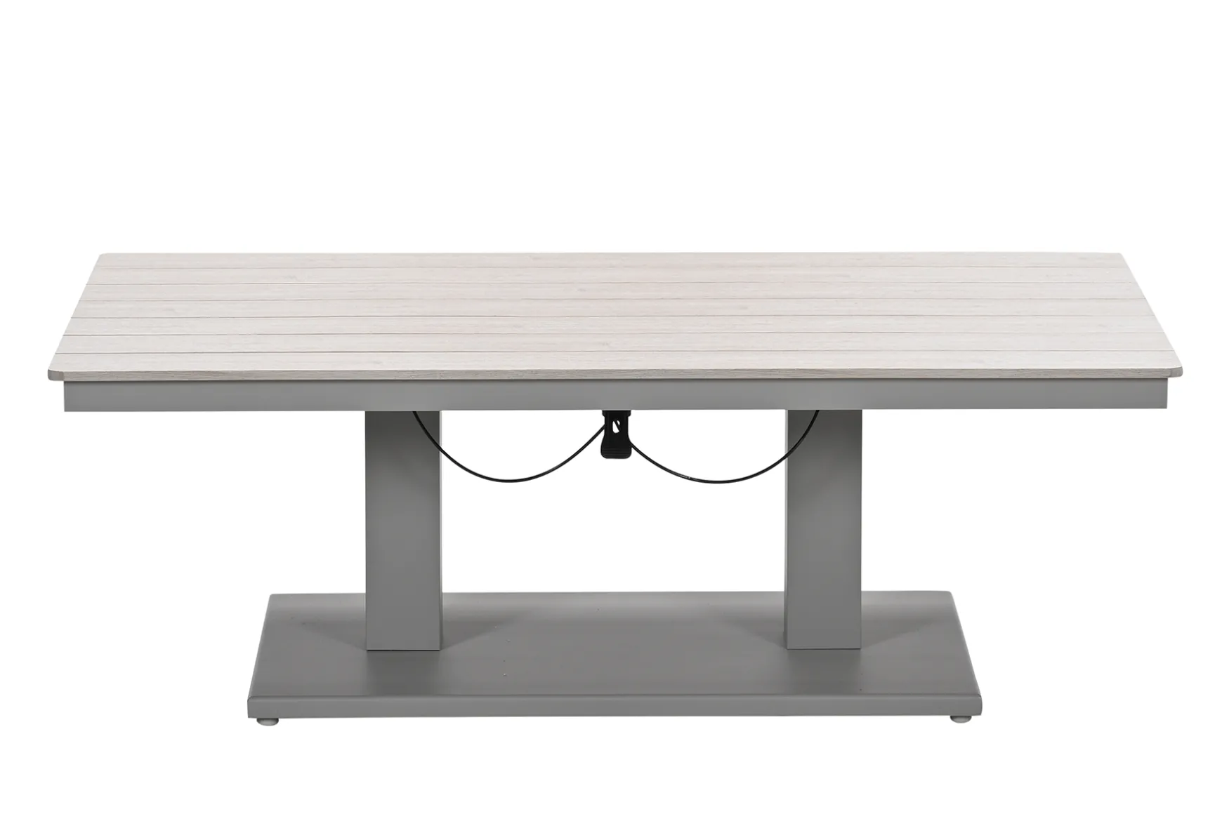 GI Cyprus up&down verstelbare houtlook tuintafel 150x87 cm. - Taupe